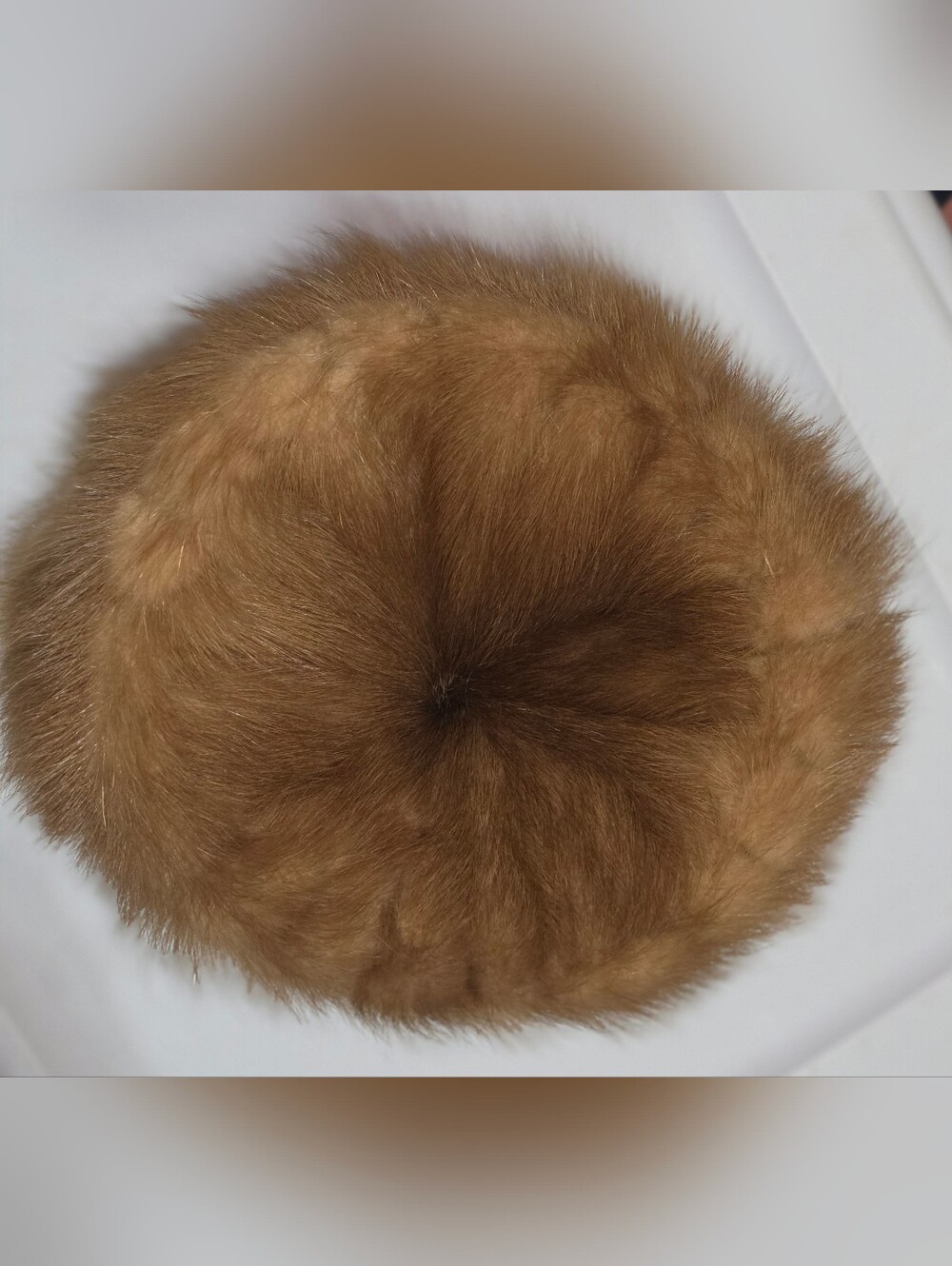 Vintage 1960's Genuine Mink Pillbox Hat